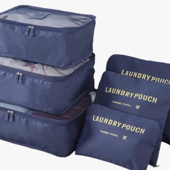 Travel Bundle-32 Total PCs Travel Cubes Hanging Toiletry Bag Packing Bags, Etc - Picture 2 of 12